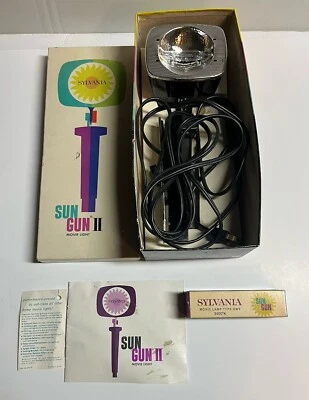 Sun Gun 2 Sylvania Película Luz Modelo SG-55 con Caja Probada Funciona Falta Luz Gard Foto 1 de 4