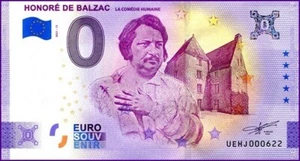 HONORE DE BALZAC / BILLET 0 € / NULL EURO-SCHEIN / UEHJ 2021-13 - Picture 1 of 1