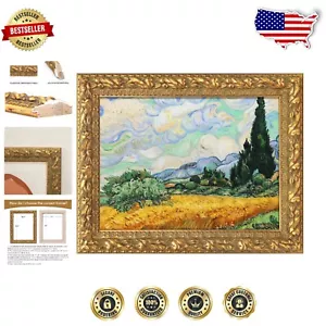 Versátil marco dorado en relieve para arte 12x16, perfecto para hogares y regalos - Imagen 1 de 11