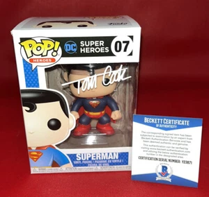 TOM COOK SIGNIERT SUPERMAN FUNKO POP BAS BECKETT DC SUPER HEROES 2 - Bild 1 von 4