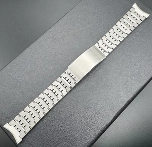 Vintage Bulova Accutron S/S Watch Metal Band Bracelet 19 & 17 mm NOS BU-45 - Picture 1 of 10