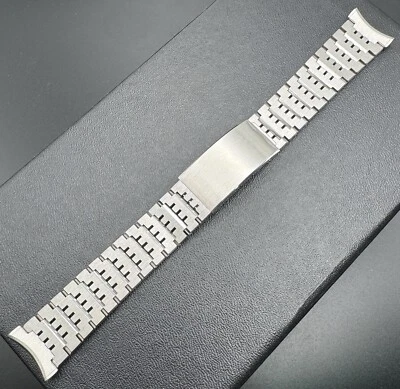 Vintage Bulova Accutron S/S Watch Metal Band Bracelet 19 & 17 mm NOS BU-45 - Image 1 of 4