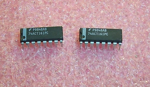 QTY (25) 74ACT161PC FAIRCHILD 16 PIN DIP BINARY COUNTER 74ACT161 NOS 1 TUBE - Foto 1 di 3