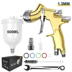 HVLP TE20 1.3mm Car Paint Spray Gun Professional High Atomization Gravity Feed - Picture 1 of 9