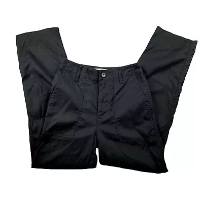 Stockholm Atelier & Other Stories Black Straight Leg Pants SZ 0 Ankle High Rise - Image 1 of 4