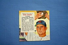 1954 Red Man Tobacco Bob Lemon vg-ex Cleveland Indians