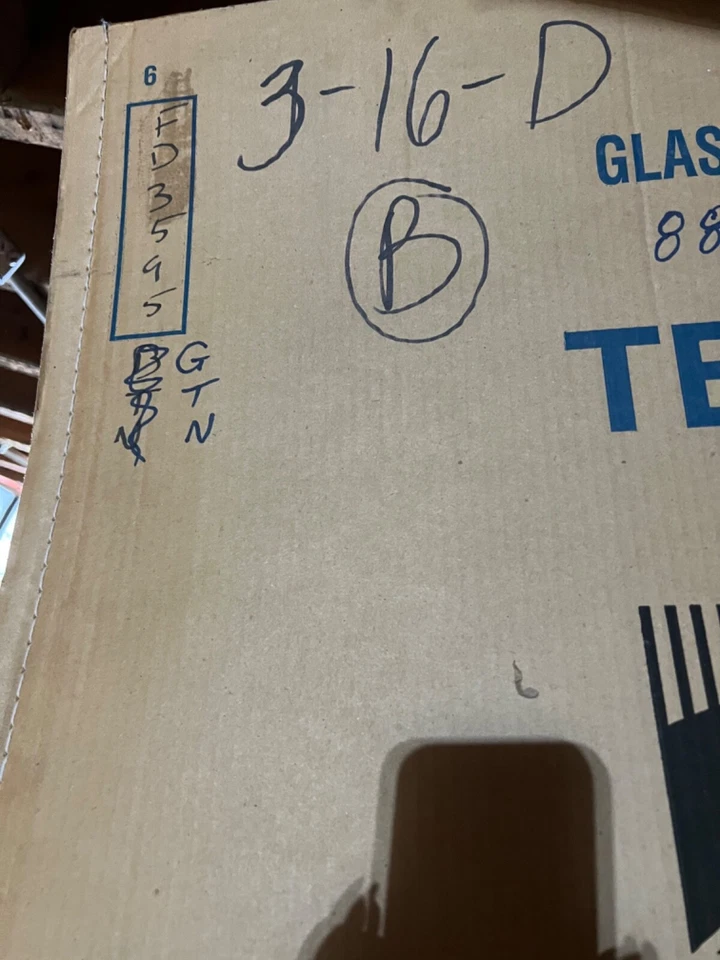 1988-1993 PONTIAC LEMANS FRONT RIGHT PASSENGER DOOR GLASS FD3595GTN - Image 1 of 1