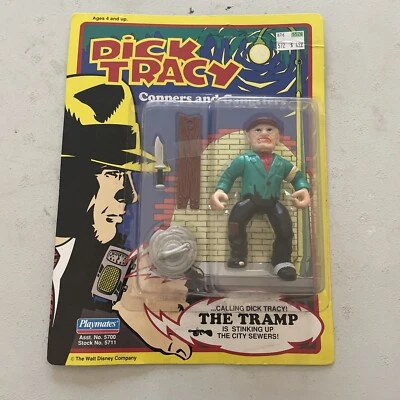 Figura de acción Dick Tracy Coppers and Gangsters (The Tramp) Playmates 1990 sellada Foto 1 de 4