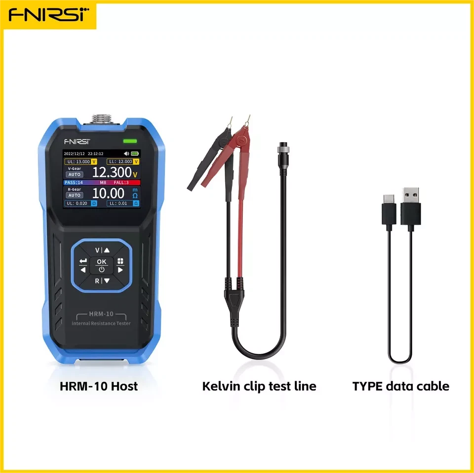 FNIRSI HRM-10 Battery Voltage Tester Digital Battery Internal Resistance Meter - Image 1 of 4