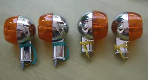 YAMAHA CHAPPY LB50 LB80 50 RD50 RD60 RD125 GT50 GT80 DT80 BLINKER SET VERCHROMT - Picture 1 of 8