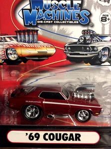 THE ORIGINAL MUSCLE MACHINES  1969 MERCURY COUGAR ELIMINATOR 1:64 DIECAST - Picture 1 of 3