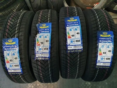 175 65 R 14 86T  TRENO COMPLETO 4 GOMME IMPERIAL SEASON 4S  4 STAGIONI M+S 3PMSF - Immagine 1 di 3