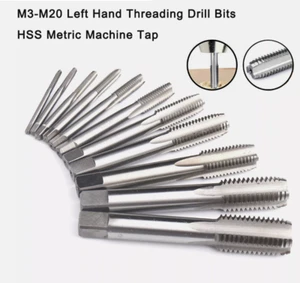 M3-M20 Linksgewindebohrer HSS Metrisch Maschine Gewindebohrer Handwerkzeuge  - Picture 1 of 23