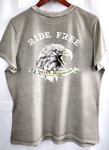 Harley Davidson T-Shirt RIDE FREE Eagle Women's Size XL NWT - Picture 1 of 7