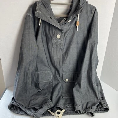 WESC  Long Sleeve Hooded Anorak Jacket Dark Grey Mens Size XL EUC - Image 1 of 4