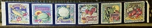 Secrets of Garden by Joan Kessler 4 Concord Farm 6 Vegetable Seed Packet Squares - Picture 1 of 9