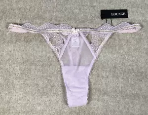 Lounge Underwear Womens Caro Intimates Thong Medium UK 10-12 Lilac Lingerie - Picture 1 of 12