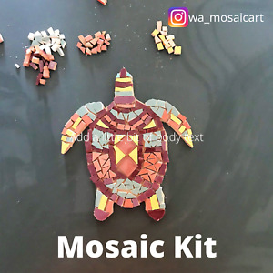 Mosaic Kit Turtle. DIY. Craft for adults and children. Excellent for Beginnenner