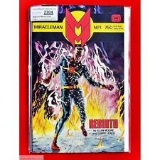 MiracleMan # 1 1st Issue 1st Print Alan Moore YELLOW SALE BACK 1985 (Lot 2304 US