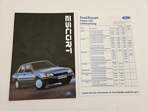 FORD ESCORT MK4 SALES BROCHURE 1986 GERMAN - Picture 1 of 13