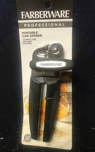 Farberware Abridor de latas portátil profesional con mango negro NUEVO - Imagen 1 de 1