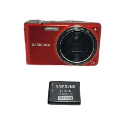 Samsung Digital Camera PL200 14.2MP Red Foto 1 de 4
