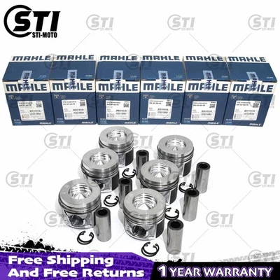 6X MAHLE Pistons Rings Set Φ83.01+0.5mm FOR VW Touareg Audi A4 A6 Q7 3.0T Diesel - Image 1 of 4