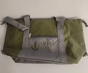 Sierra Club 18"x10" grün grau isolierte Kühlbox Reisetasche Mittagessen Picknick Riemen - Bild 1 von 5