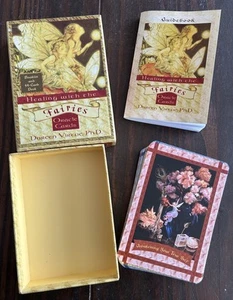 Tarjeta de oráculo de curación con las hadas de Doreen Virtue 2001 guía libro - Imagen 1 de 6