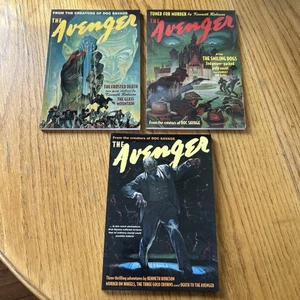 Lot of 3 Kenneth Robeson pulp thrillers THE AVENGER Sanctum #3, 5, 7 NEW - Imagen 1 de 12