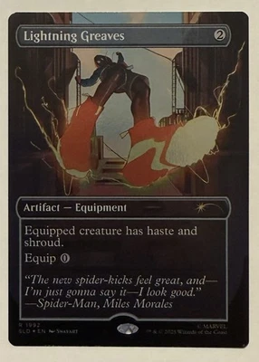Lightning Greaves (1992) Borderless Rainbow Foil - Secret Lair MTG - Image 1 of 2