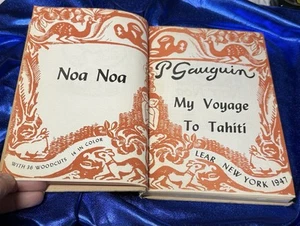 Seltene 1947 NOA NOA Meine Reise nach Tahiti von Paul Gauguin mit 36 Holzschnitten - Bild 1 von 21