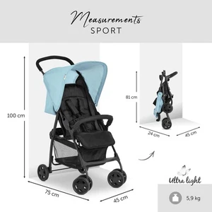 Hauck Sport Stroller Pushchair – Blue - Picture 1 of 15