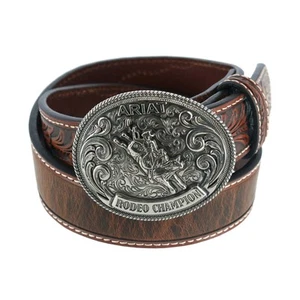 Ariat Kid's Tooled Billet Western Belt - Picture 1 of 7