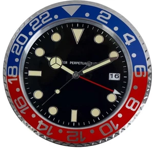 Reloj de Pared Creativo de Lujo 34cm Moderno Diseño de Metal Arte Reloj de Pared Salón - Imagen 1 de 20