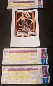 ROB ZOMBIE SIGNED DEMON SPEEDING TOUR 2002 BACKSTAGE PASS 3 COMPLETE EX TIX - Picture 1 of 9