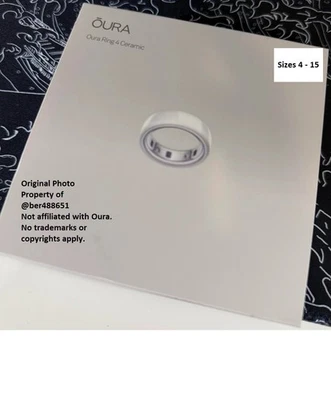 Oura Ring - Gen 4 - NEW -  Ceramic - Cloud - Sealed in Box - Image 1 of 2