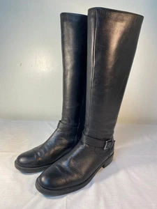 BLONDO Botas Altas Para Mujer Cuero Negro Cremallera Lateral Impermeables - EE. UU. 9 - Imagen 1 de 6