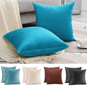 2PCS 20"x20" Velvet Pillowcases Ultra Soft Pillow Case Cushion Cover Soft Decor - Picture 1 of 25