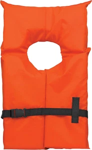 USCG Approved Type II Adult Life Jacket PFD Vest 90+ lbs Orange Universal - Picture 1 of 11