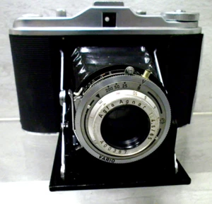 VTG Afga Isolette Folding Bellowed 120 FilmCamera/Case w/Agnar 1:4.5/85 mm Lens - Picture 1 of 10
