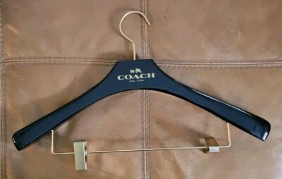 Coach New York 2 Piece Suit Hanger, Heavy, Coach Logo with Carriage - Image 1 of 3