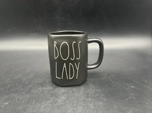 Large Rae Dunn Coffee Mug “ Boss Lady” Matte Black Finish - Picture 1 of 8