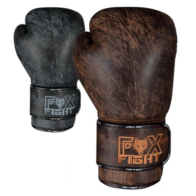 FOX-FIGHT LEGEND Boxhandschuhe aus echtem Leder Boxen Kickboxen Muay Thai Mma - Bild 1 von 4