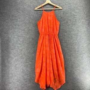 A New Approach Dress Women S Small Red Floral Sheath Midi Lined Sleeveless - Picture 1 of 9