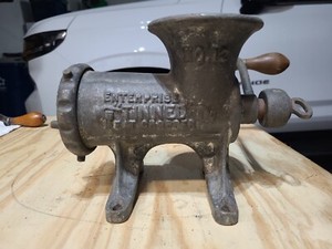  Antique Enterprise Mfg. Co. Meat Grinder Chopper No. 12 Cast Iron 