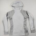 North Face FlashDry Hoodie Jacket Womens Gray Small Athletic Zip Pocket Warm