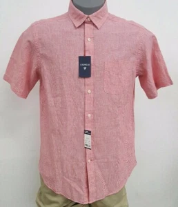 Daniel Cremieux Classics Berry Red Woven S/S Men's Shirt Size M NWT $79.50 - Picture 1 of 3