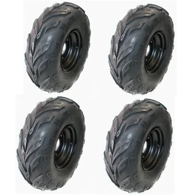 4X 145/70 - 6 inch 3 Stud Wheel Rim Tyre Tire 50 110cc Quad Dirt Bike ATV Buggy - Image 1 of 4