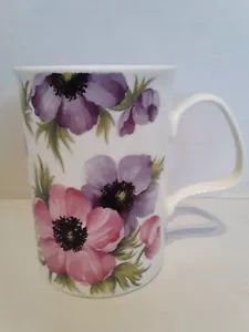 Roy Kirlham Anemone Fine Bone China Coffee Tea Mug 1992 Made In England Vintage - Picture 1 of 5
